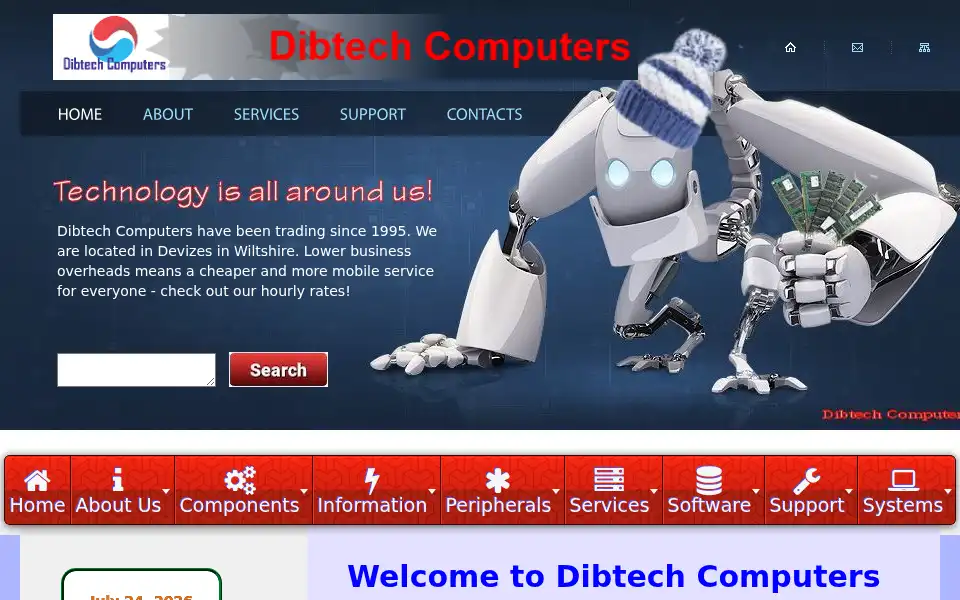 Screenshot of dibtech.co.uk