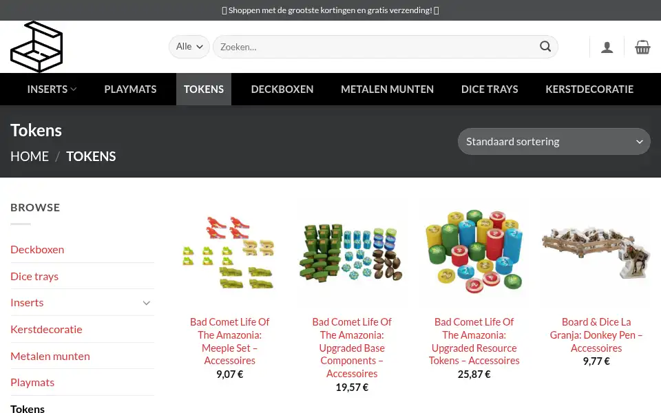 Screenshot of dicetraysstore.com