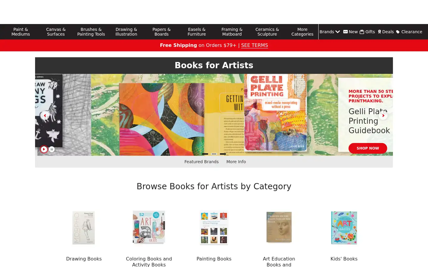 Screenshot of dickblick.com