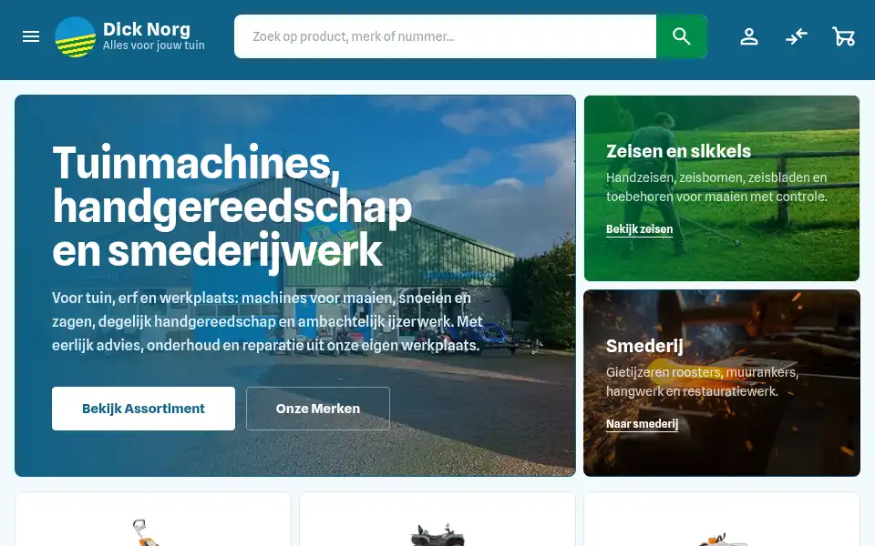Screenshot of dicknorg.nl