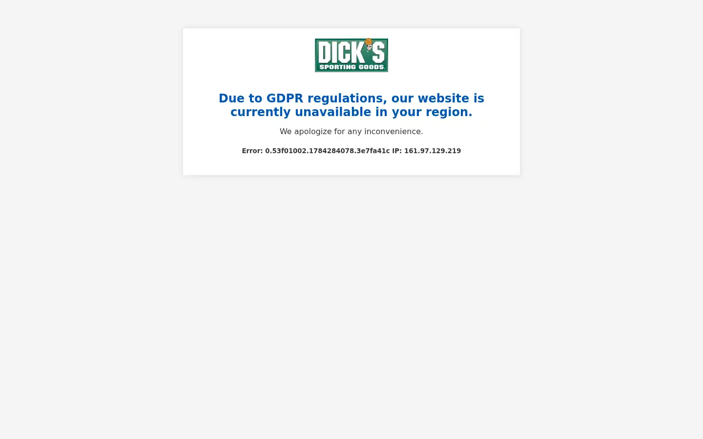 Screenshot of dickssportinggoods.com