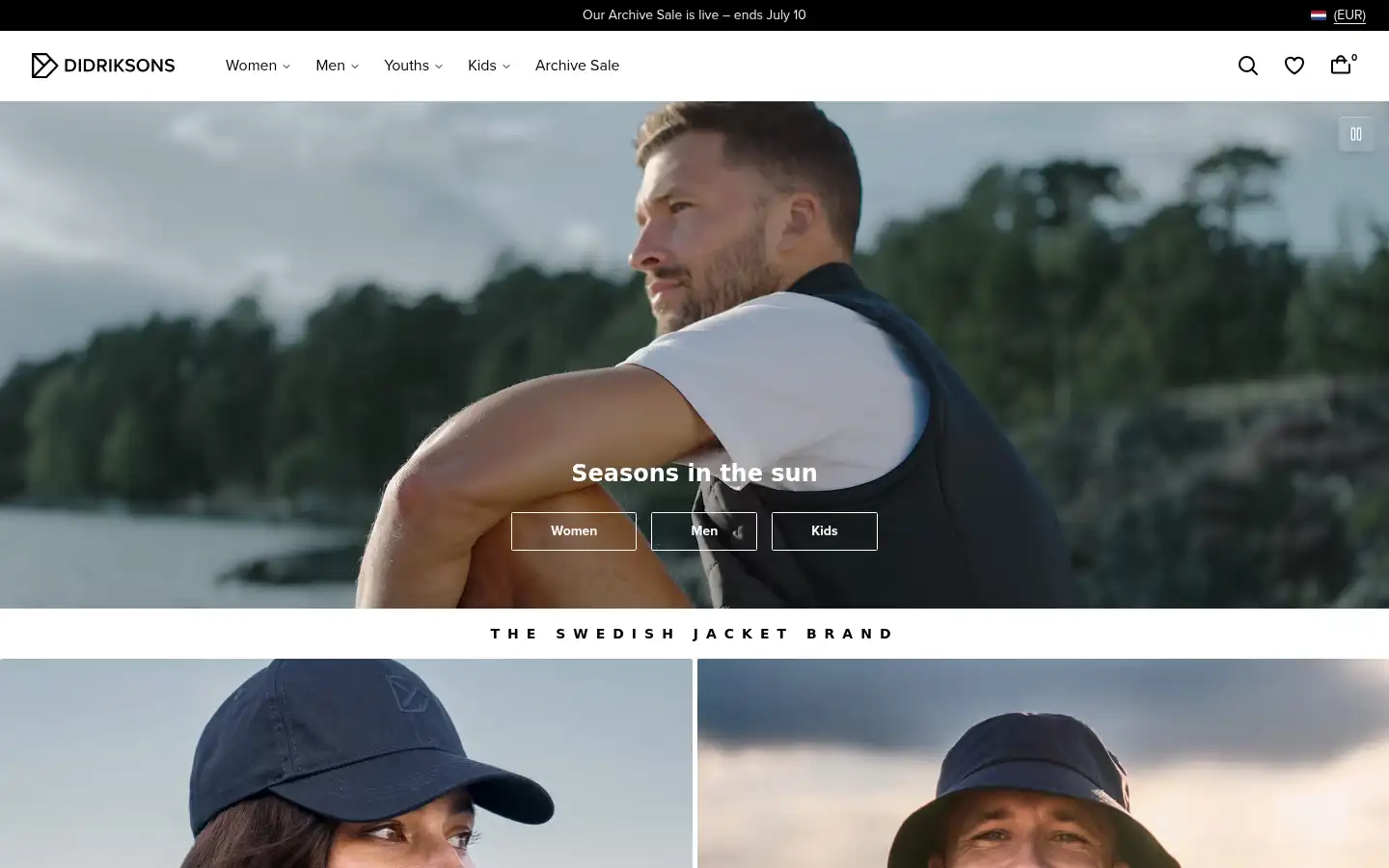 Screenshot of didriksons.com