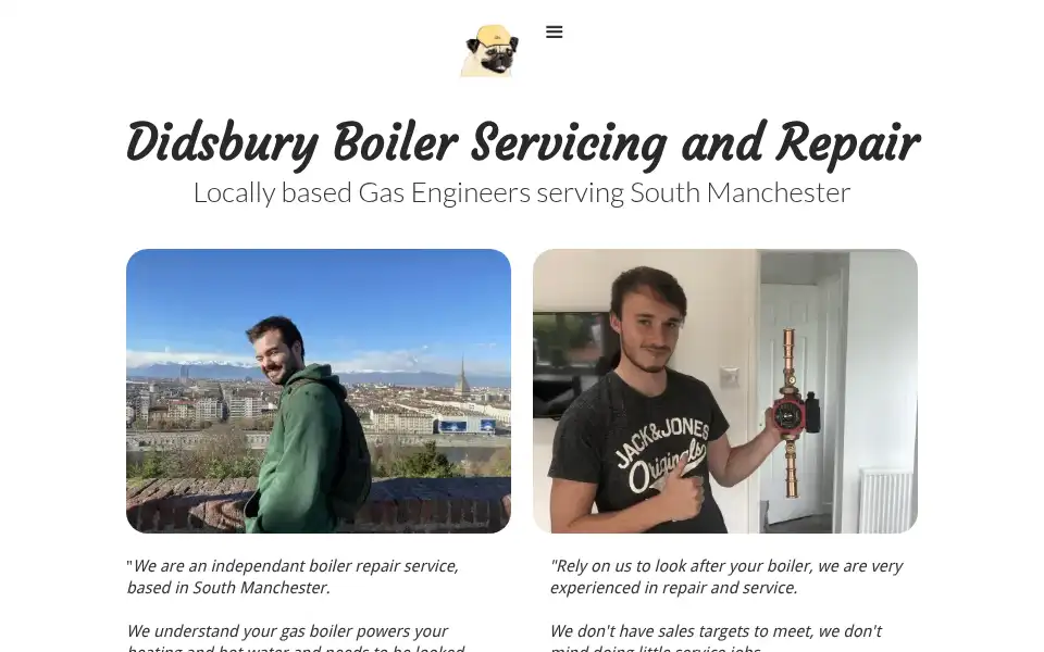 Screenshot of didsburyboilerservice.co.uk