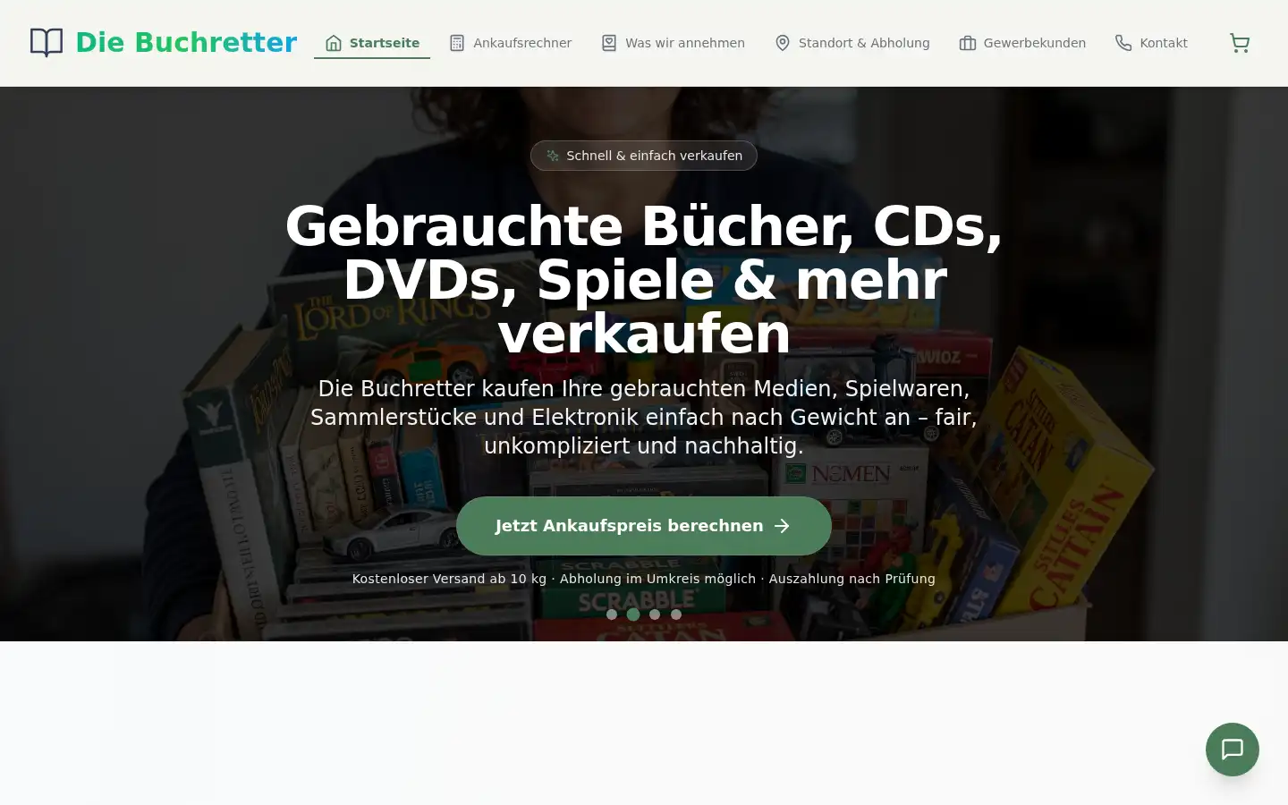 Screenshot of die-buchretter.de