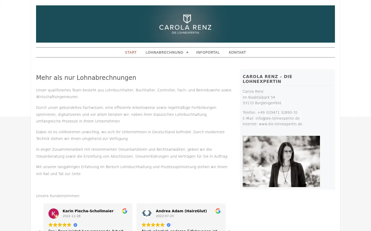 Screenshot of die-lohnexpertin.de