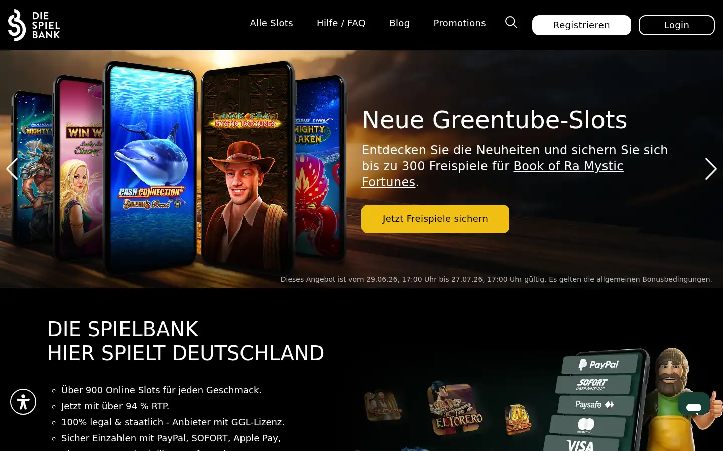 Screenshot of die-spielbank.de