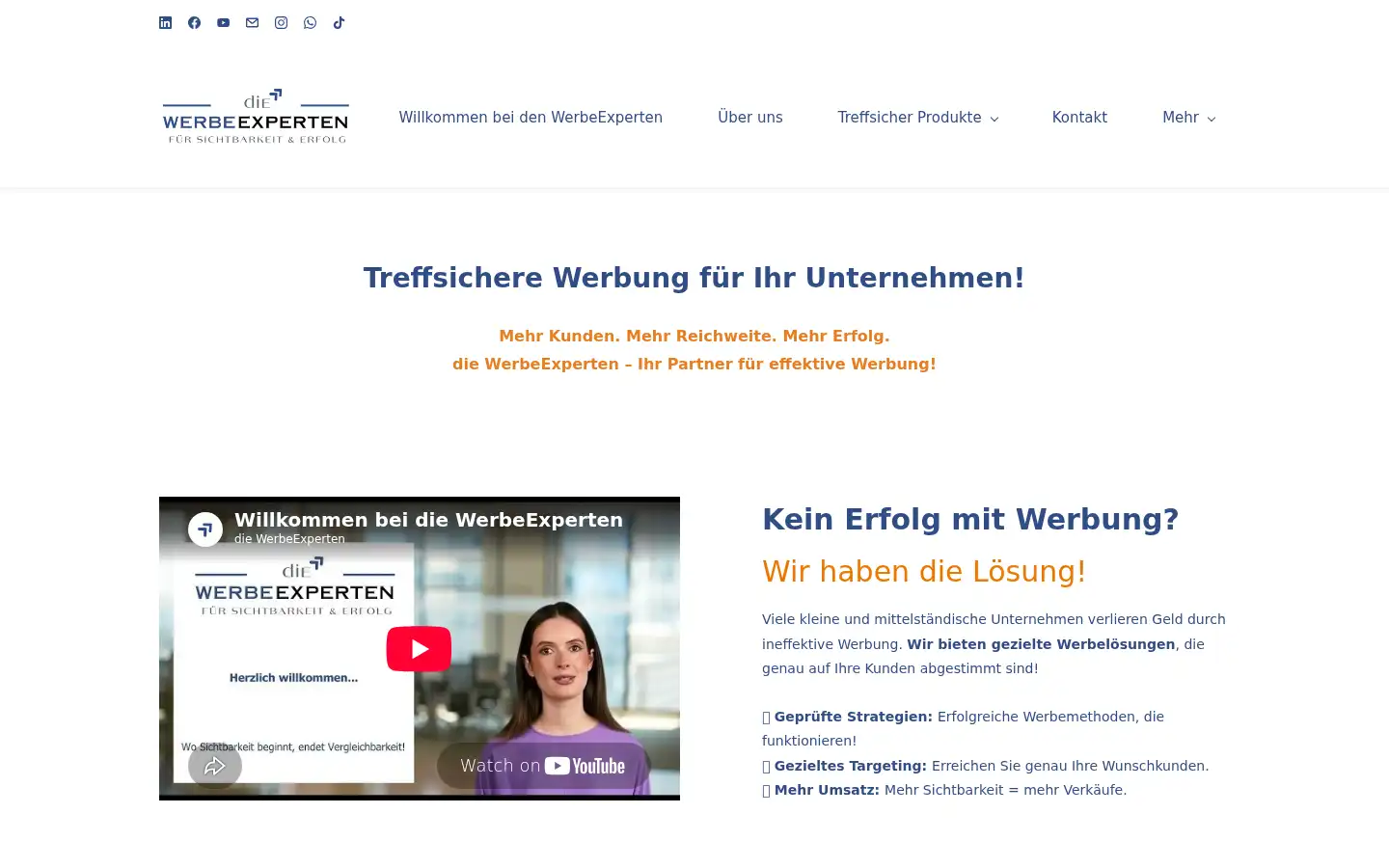 Screenshot of die-werbe-experten.de