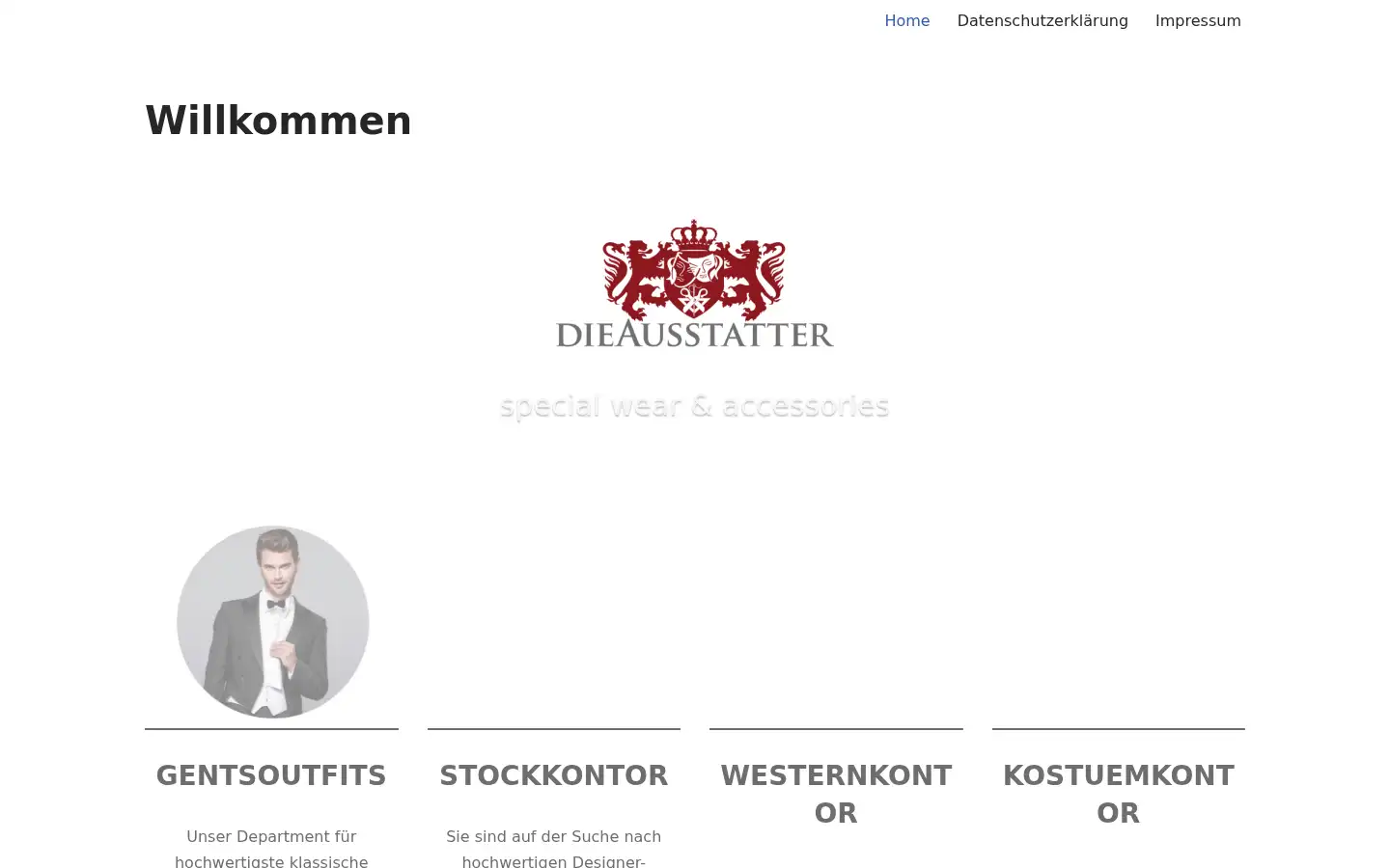 Screenshot of dieausstatter.eu