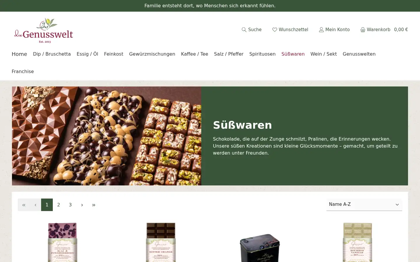 Screenshot of diegenusswelt.com