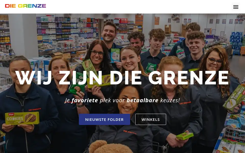 Screenshot of diegrenze.nl