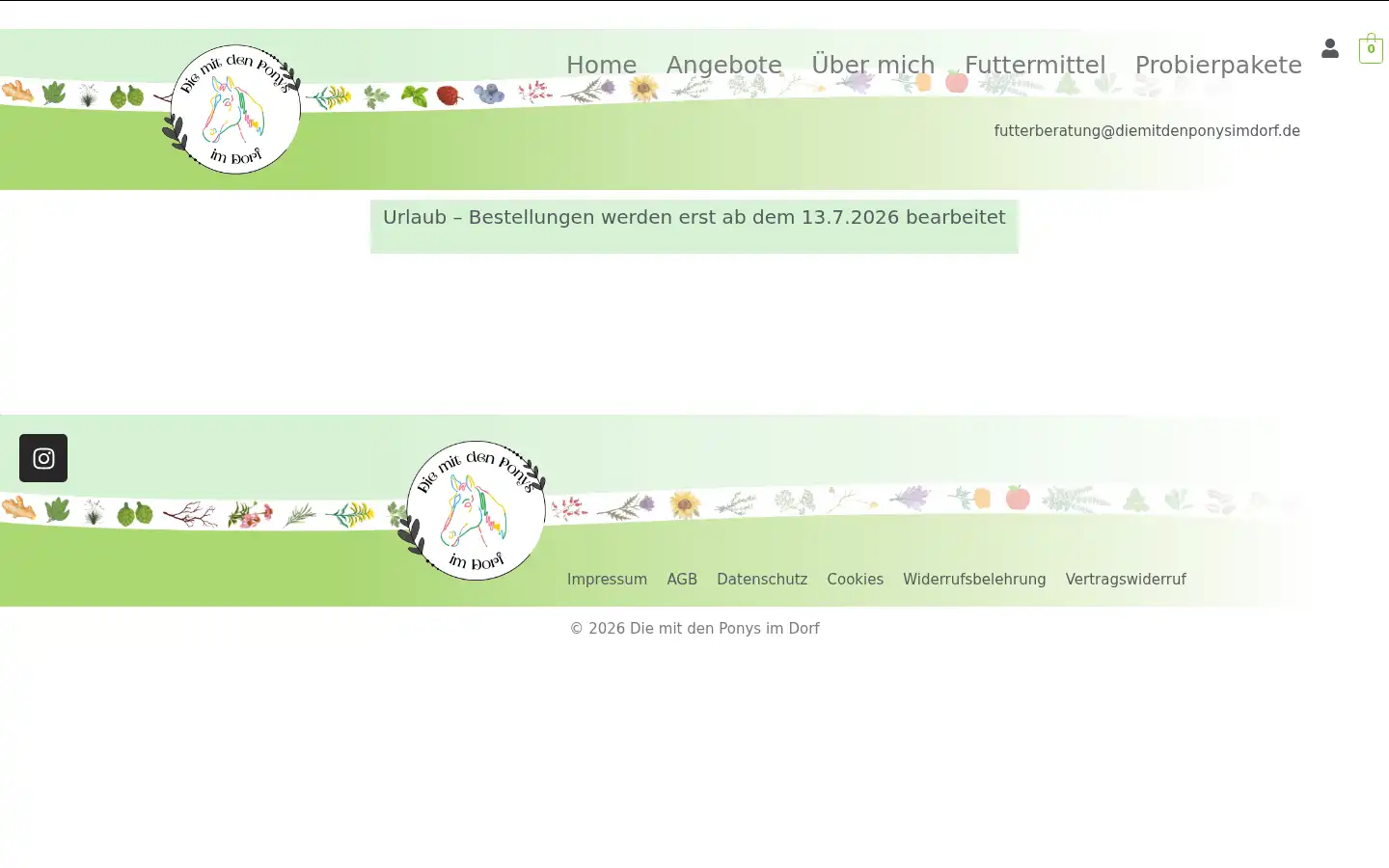 Screenshot of diemitdenponysimdorf.de