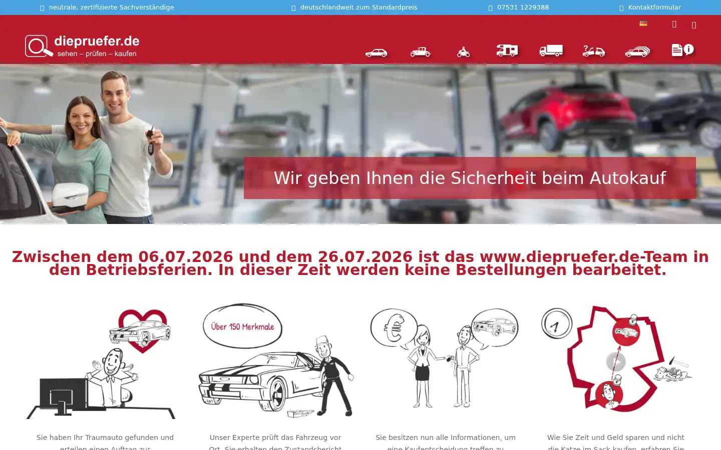 Screenshot of diepruefer.de