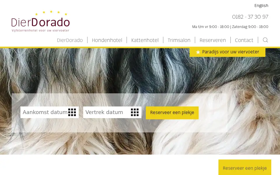 Screenshot of dierdorado.nl