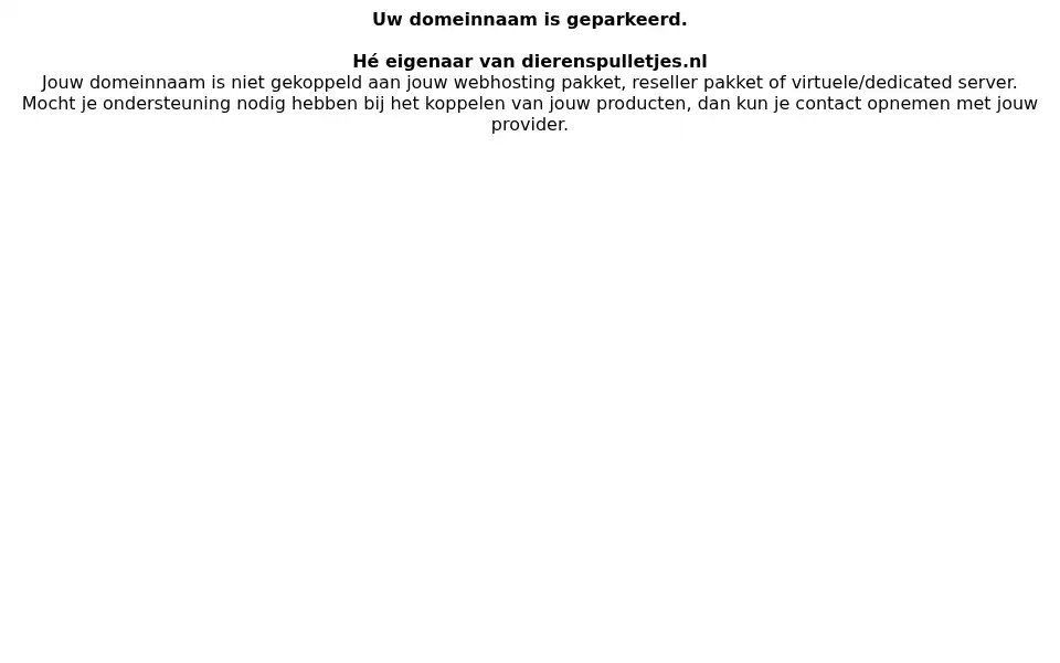 Screenshot of dierenspulletjes.nl