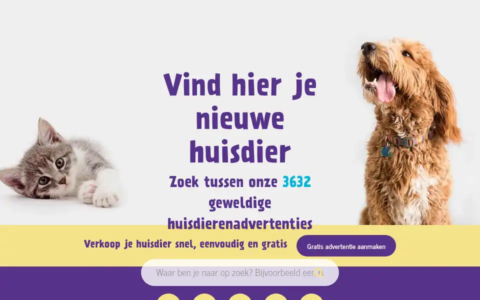 Screenshot of dierportaal.com