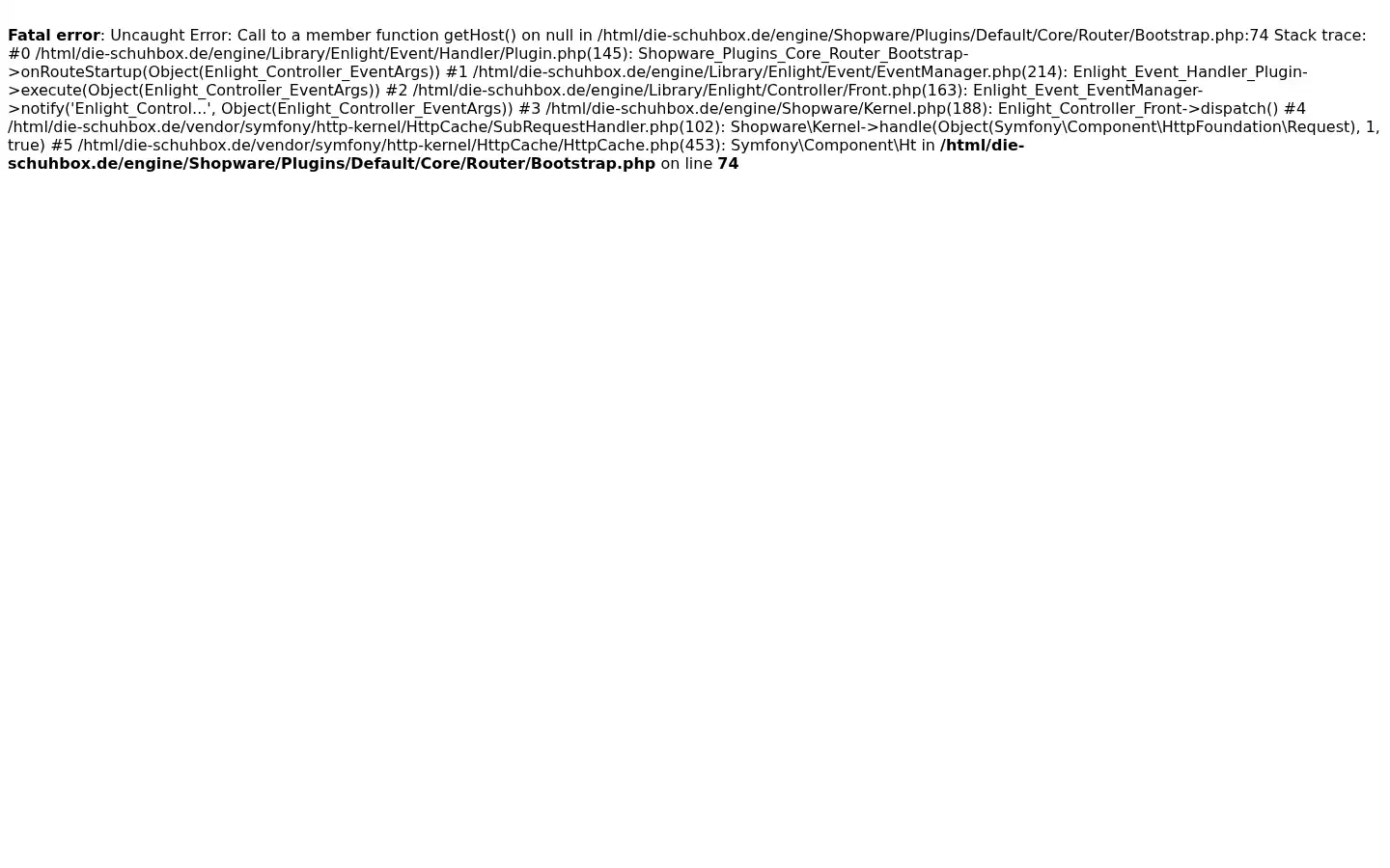Screenshot of dieschuhbox.de