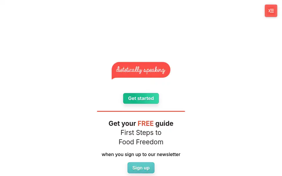 Screenshot of dieteticallyspeaking.com