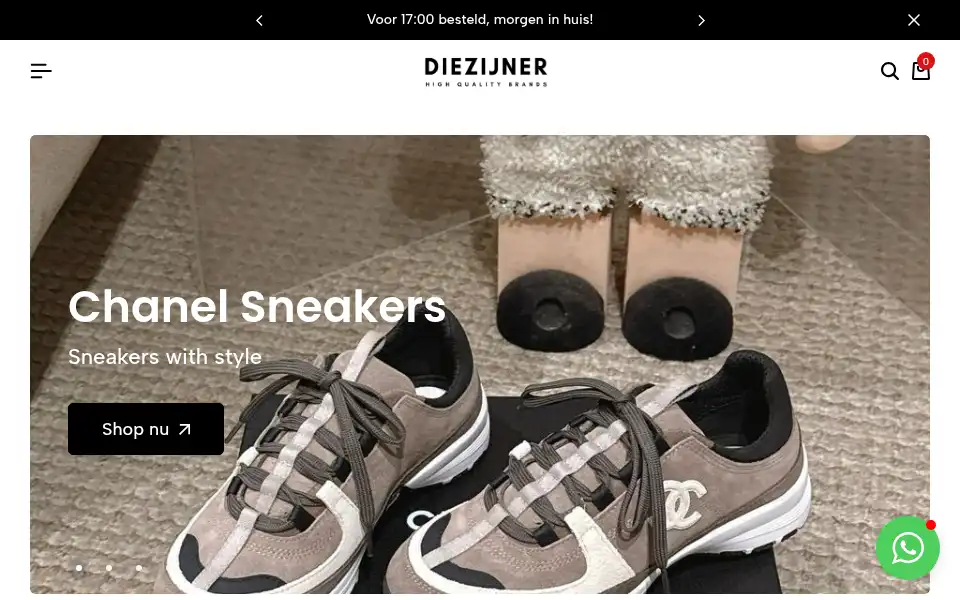 Screenshot of diezijnernl.com
