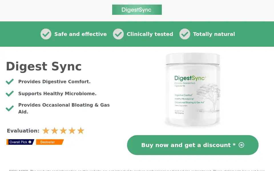 Screenshot of digestsync.topgeniunereviews.com