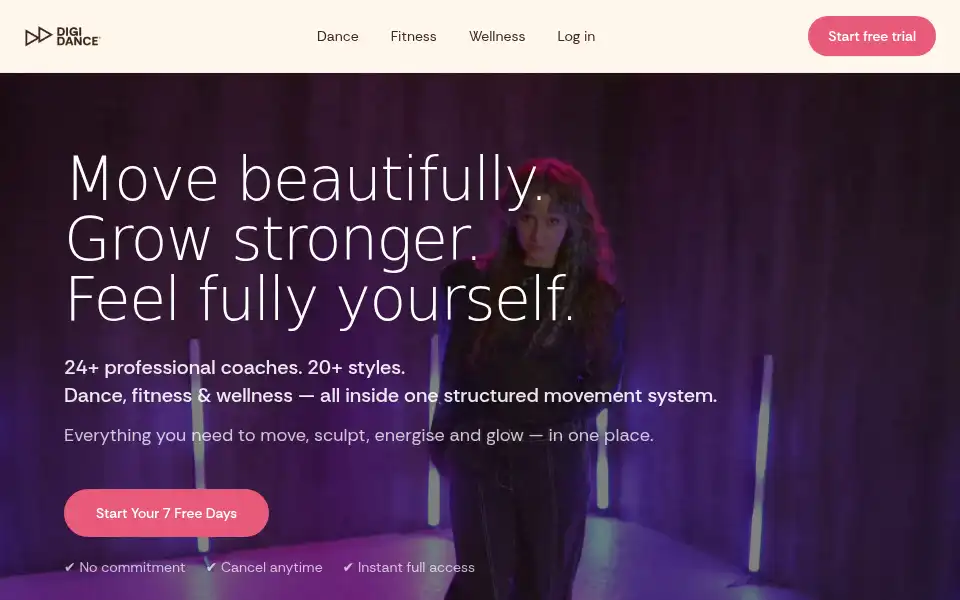 Screenshot of digi.dance