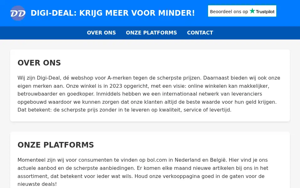 Screenshot of digi-deal.nl