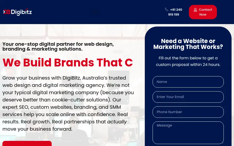 Screenshot of digibitz.com.au