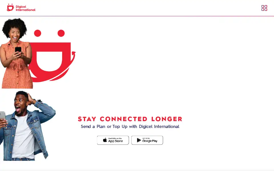 Screenshot of digicelinternational.com