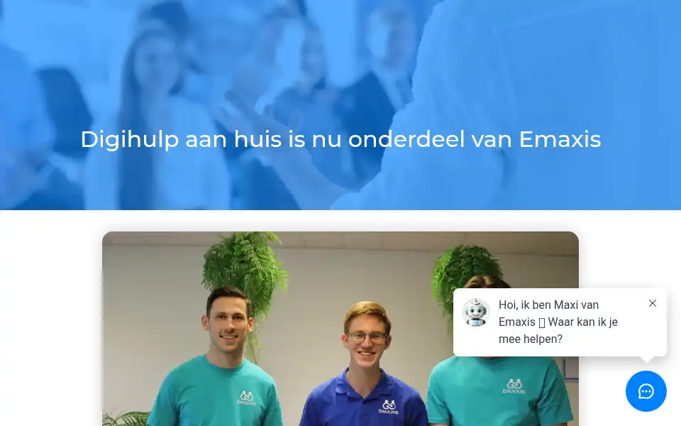Screenshot of digihulpaanhuis.com