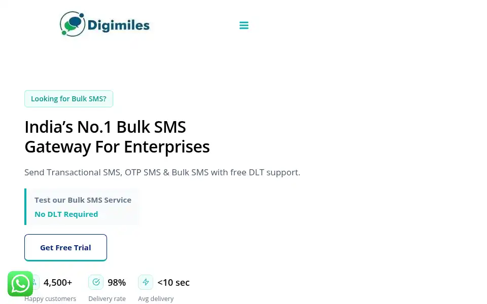 Screenshot of digimiles.in