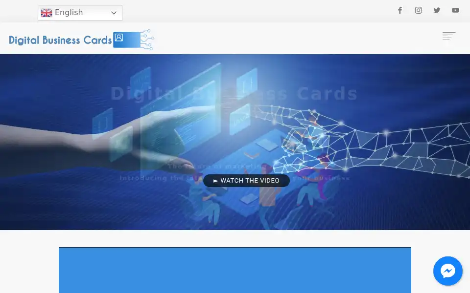 Screenshot of digital-businesscards.com