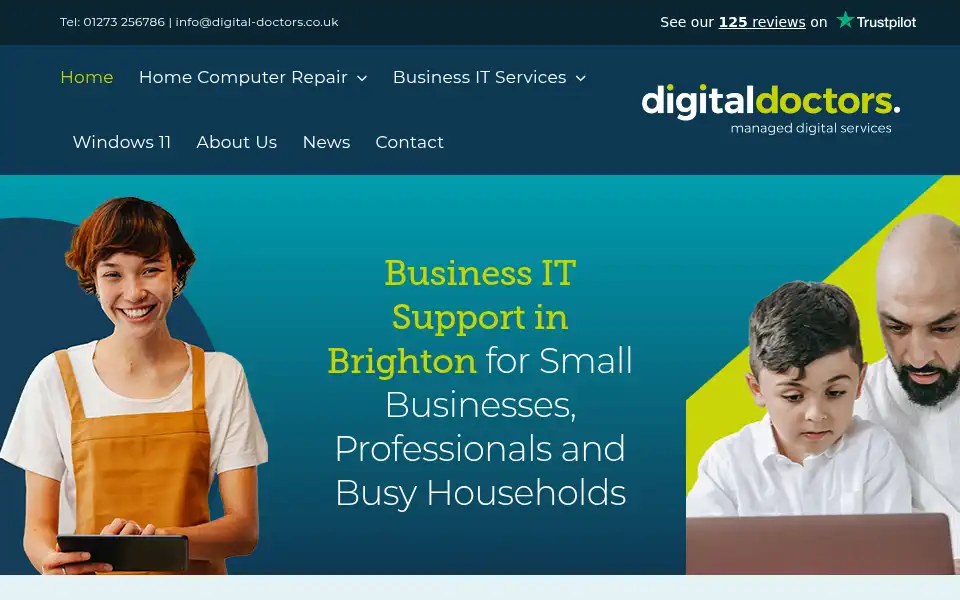 Screenshot of digital-doctors.co.uk