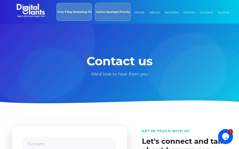 Screenshot of digital-giants.com