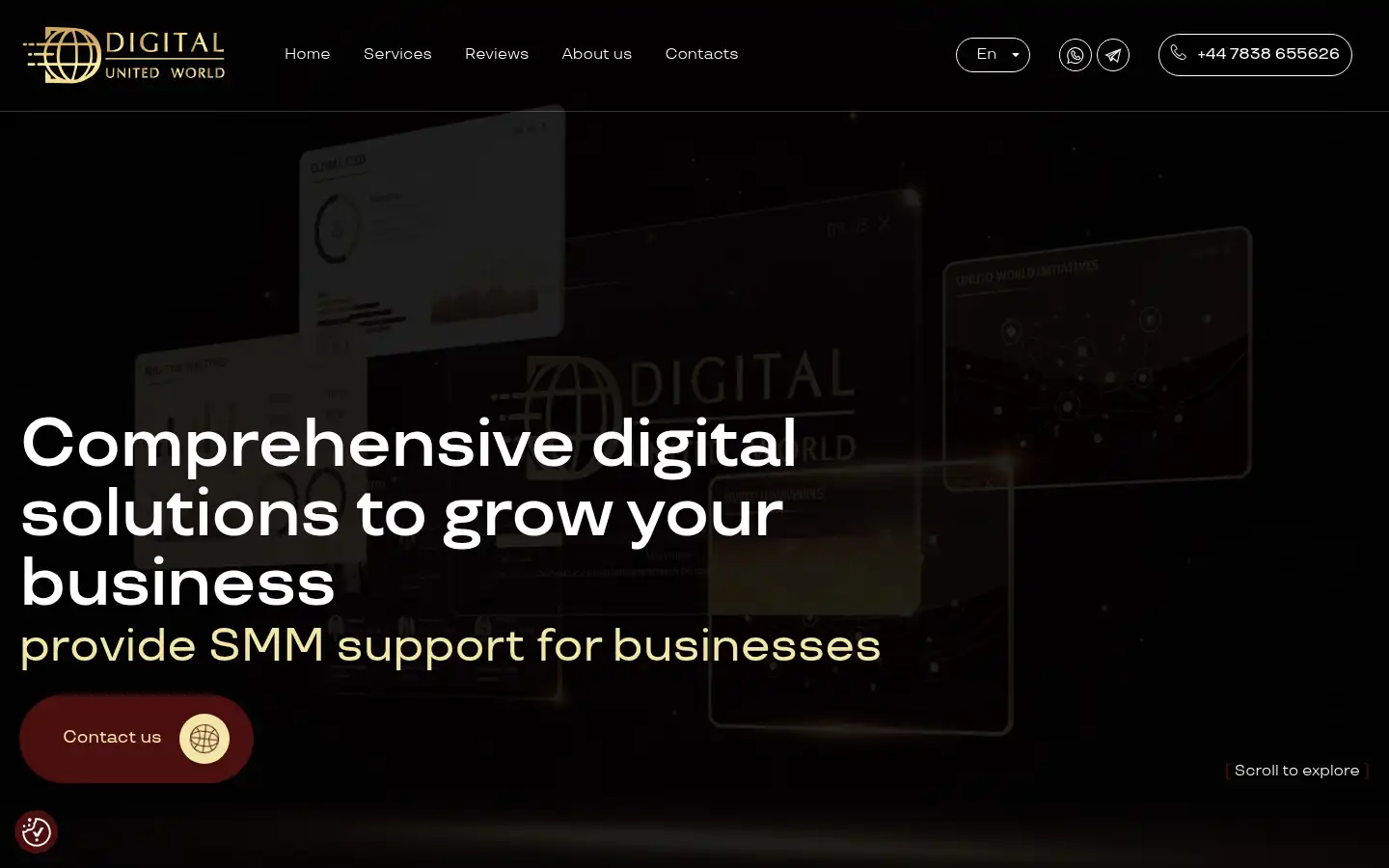 Screenshot of digital-united-world.co.uk