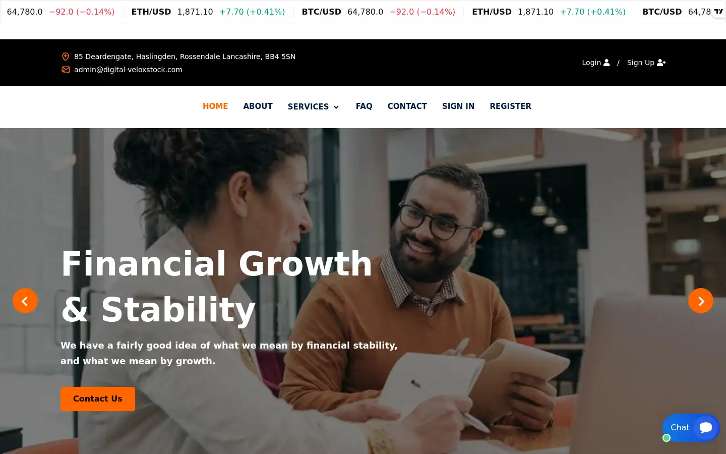 Screenshot of digital-veloxstock.com