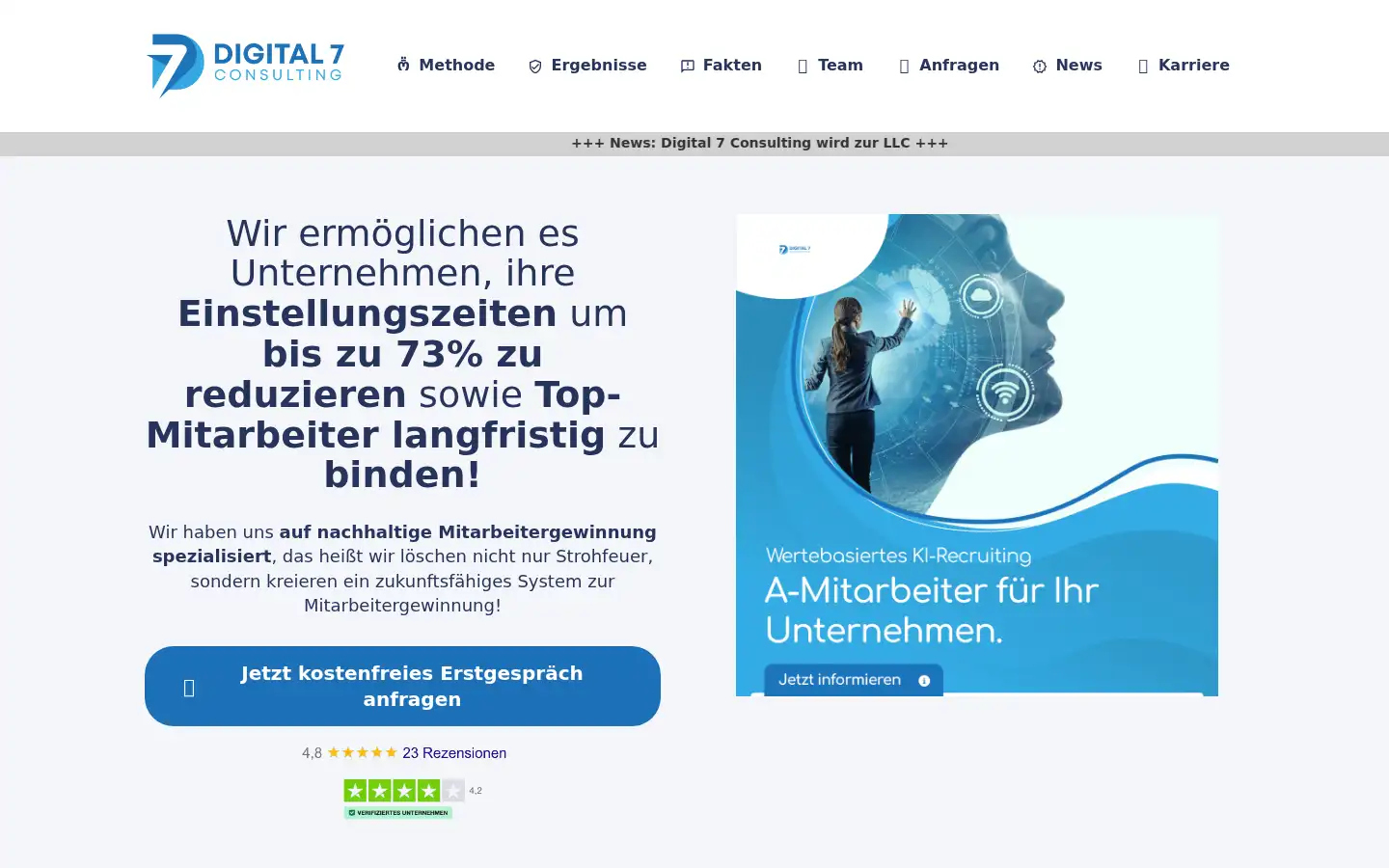 Screenshot of digital7consulting.de