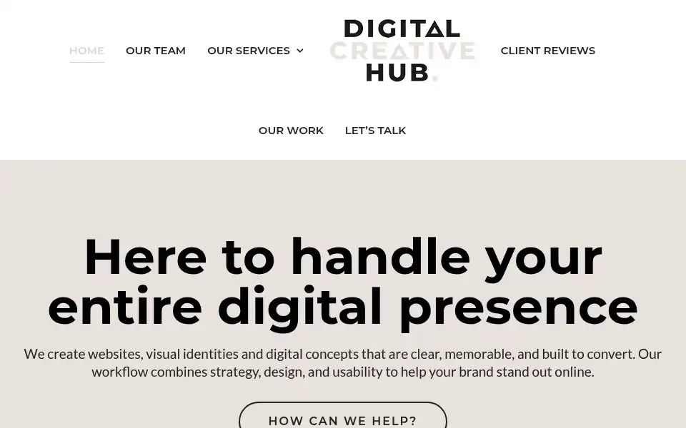Screenshot of digitalcreativehub.co.uk