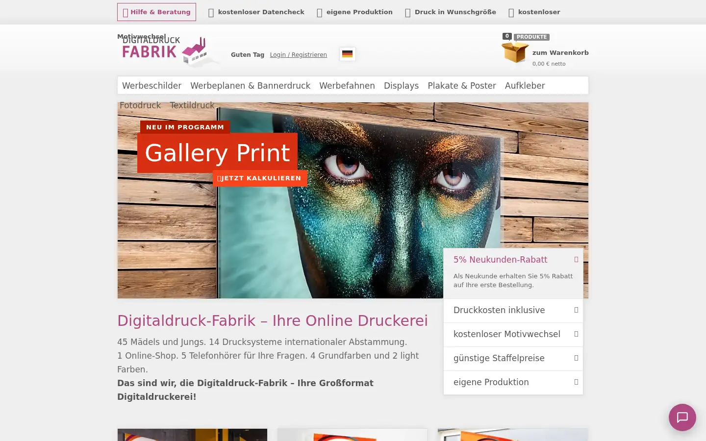 Screenshot of digitaldruck-fabrik.de