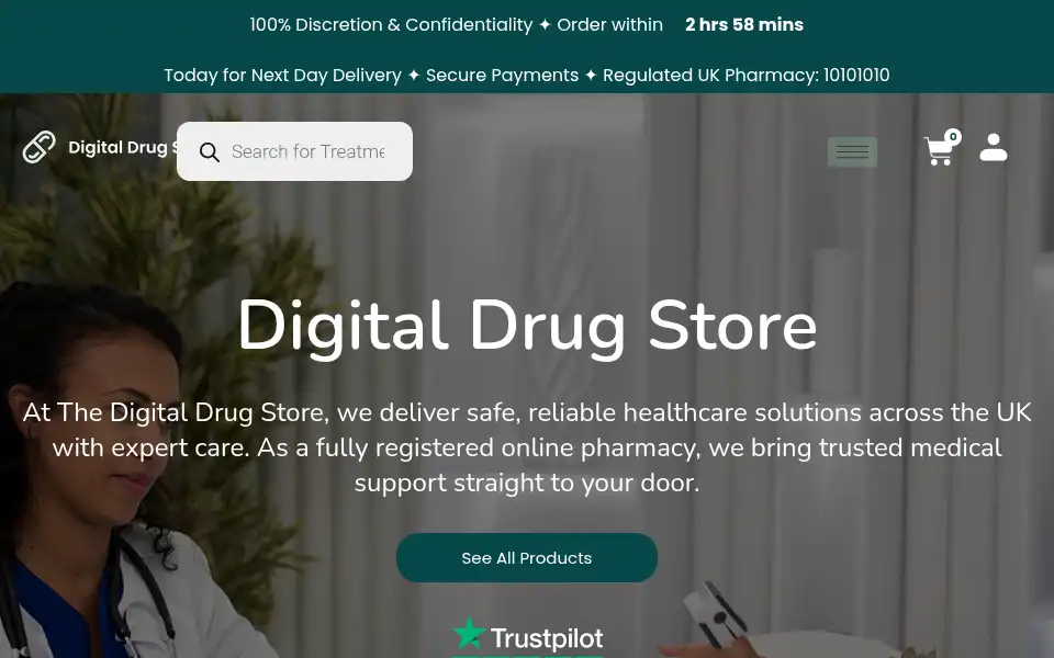 Screenshot of digitaldrugstore.co.uk