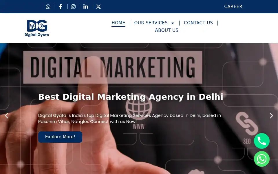 Screenshot of digitalgyata.in