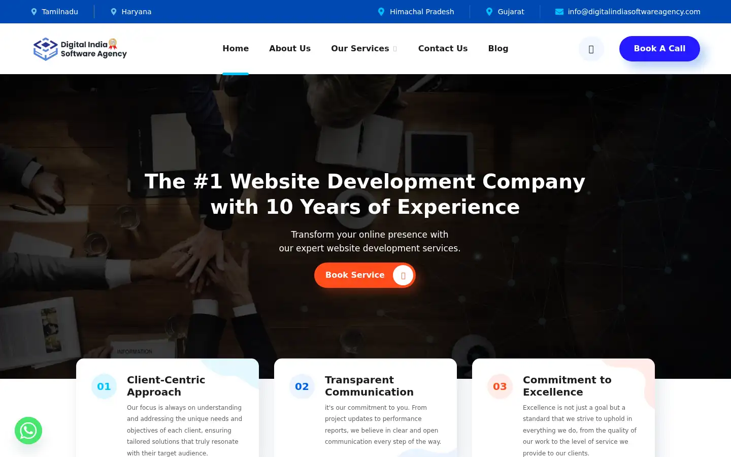 Screenshot of digitalindiasoftwareagency.com