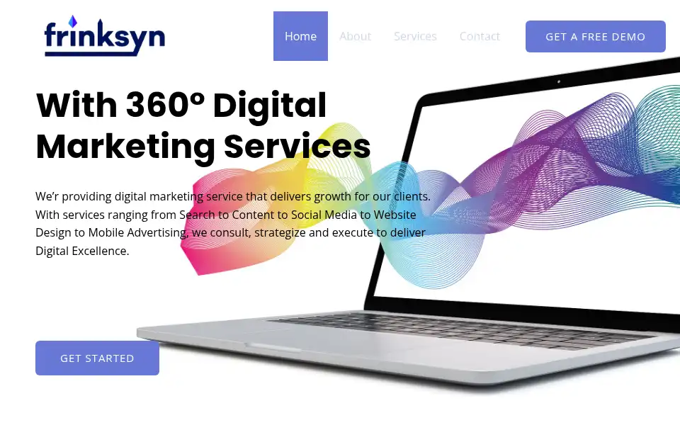 Screenshot of digitalmarketing.frinksyn.com
