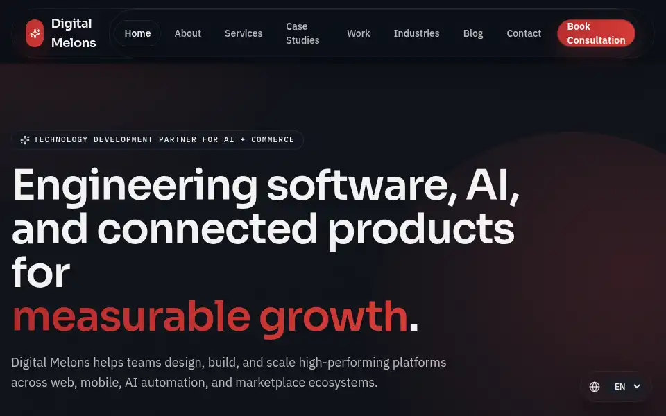 Screenshot of digitalmelons.co