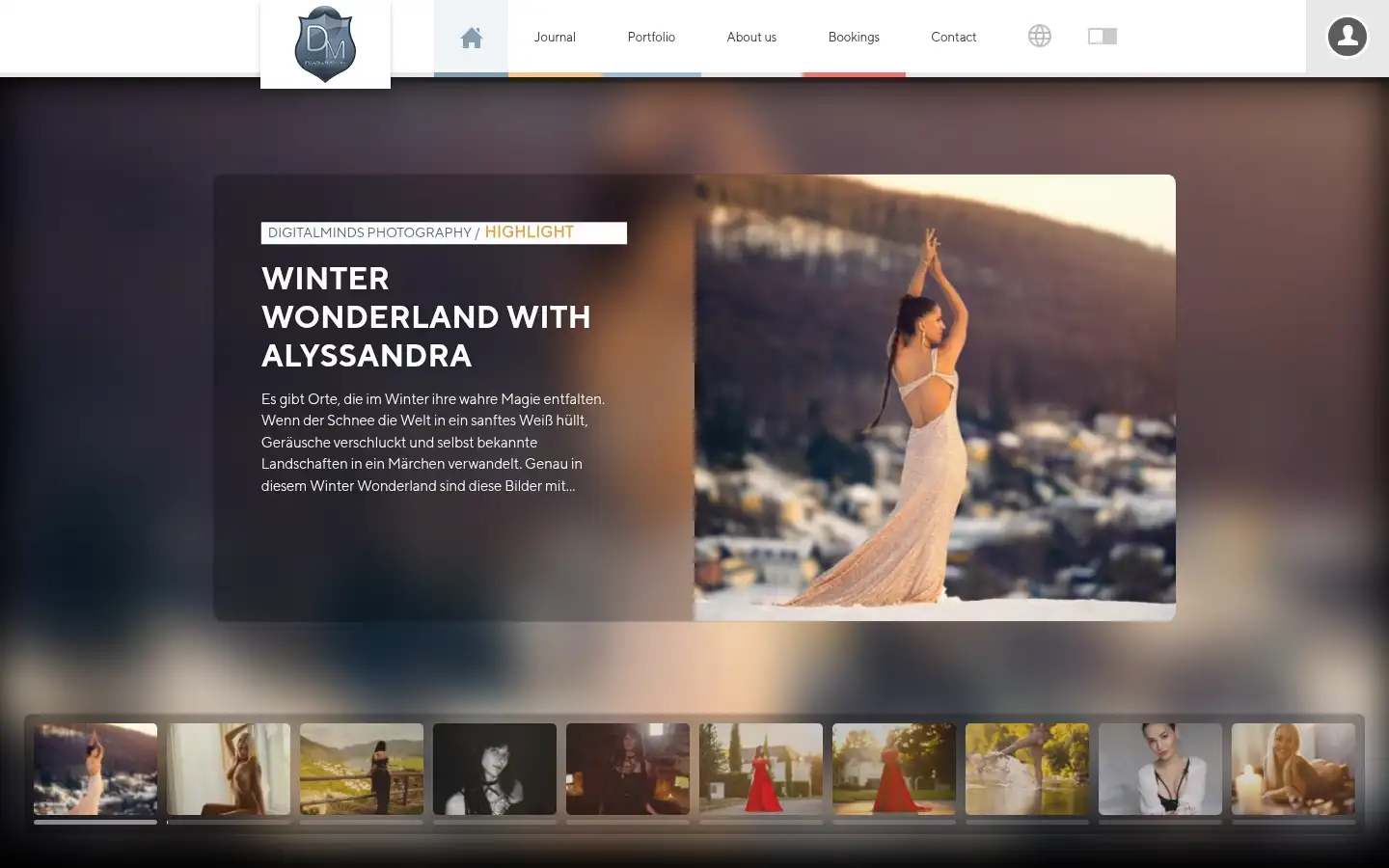 Screenshot of digitalminds-photography.com