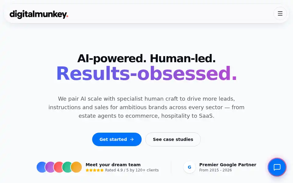 Screenshot of digitalmunkey.co.uk