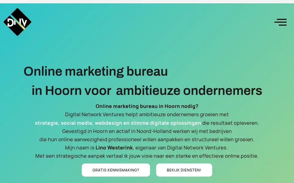 Screenshot of digitalnetworkventures.com