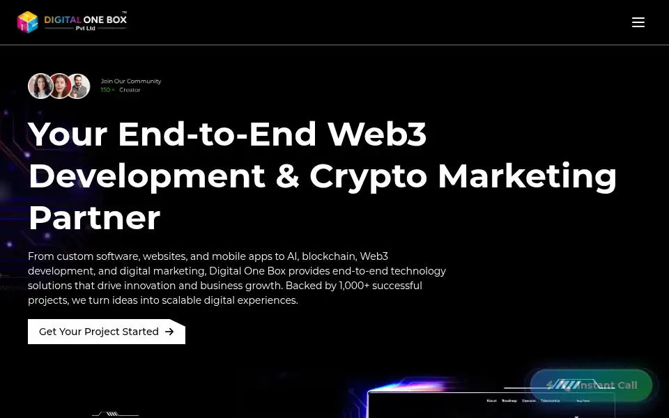 Screenshot of digitalonebox.com