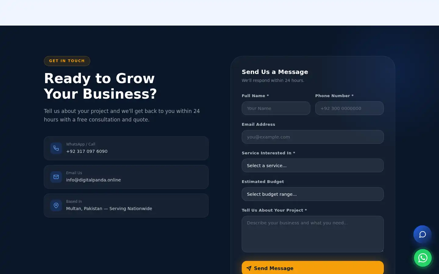 Screenshot of digitalpandalab.online