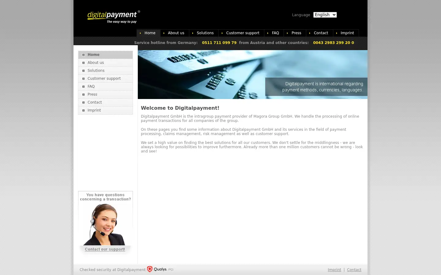 Screenshot of digitalpayment.net