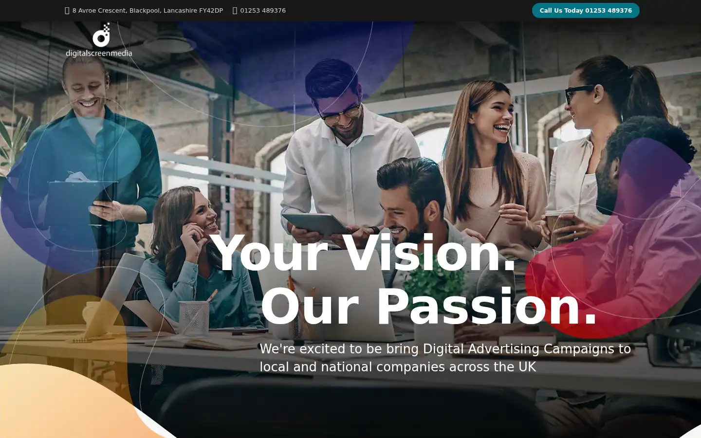 Screenshot of digitalscreenmedia.co.uk
