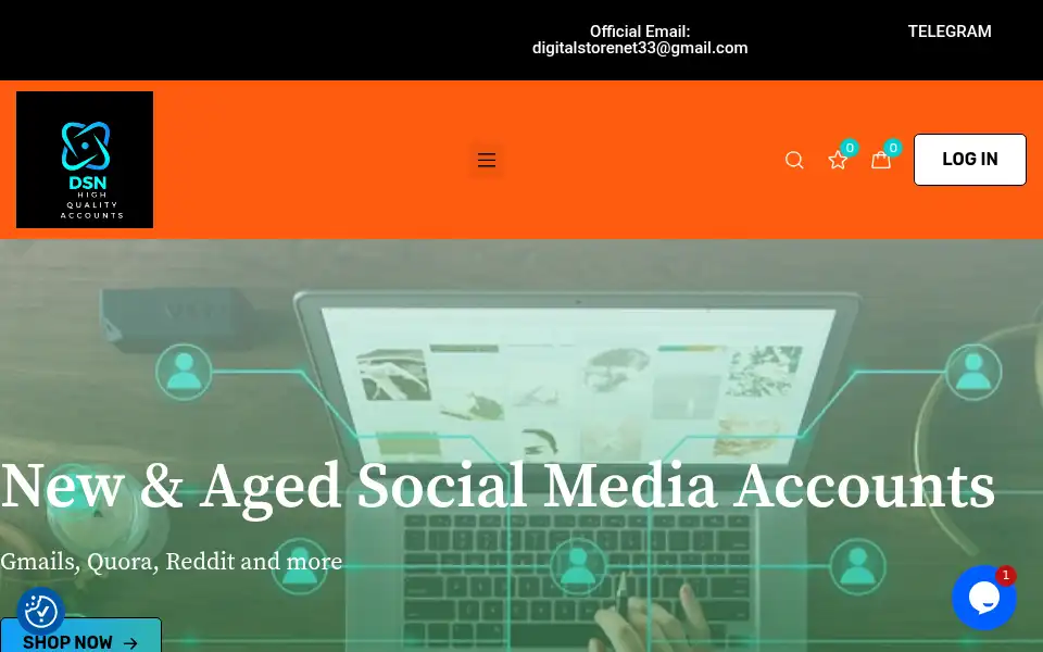 Screenshot of digitalstorenet.com